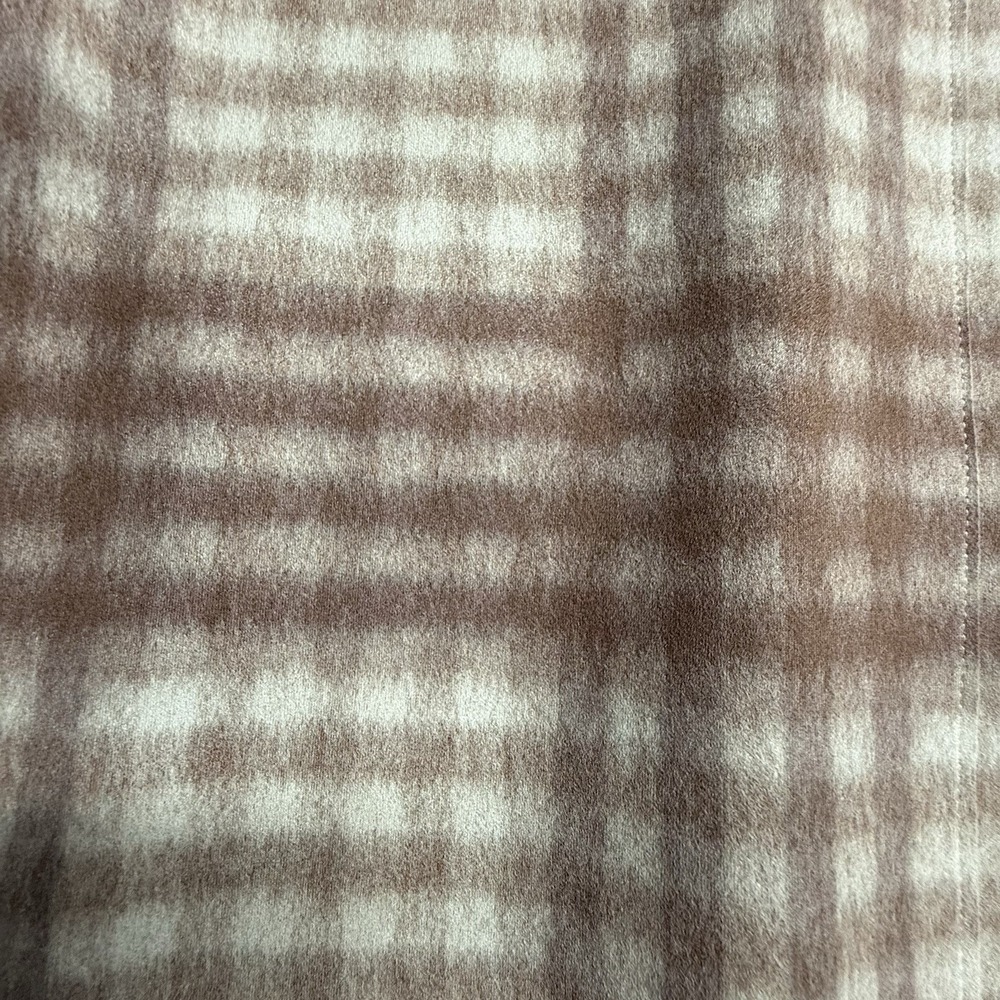 Zara Womens XS Plaid Shacket NWT Snap Front Shirt Jacket‎ Brown Cream - Picture 10 of 16
